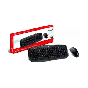 Genius Combo Teclado + Mouse KM-200 Black Alambrico USB, 31330003401