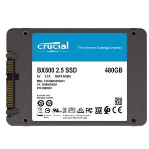 Crucial Unidad SSD 480GB Sata3 2.5" BX500, CT480BX500SSD1