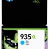 HP Tinta 935XL, Cyan, Alto Rendimiento, C2P24AL