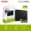 (OPEN BOX) Toshiba Disco Duro Externo 1tb 2.5″ Usb 3.0 Canvio Basics, A5, HDTB510XK3AA