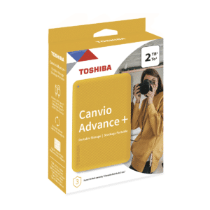 Toshiba Disco Duro Portátil Canvio Advance Plus 2TB Amarillo HDTCA20XYCAB